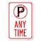 Signmission Anytime No Parking Symbol Heavy-Gauge Aluminum Sign, 12" x 18", A-1218-24342 A-1218-24342 - alternate 1